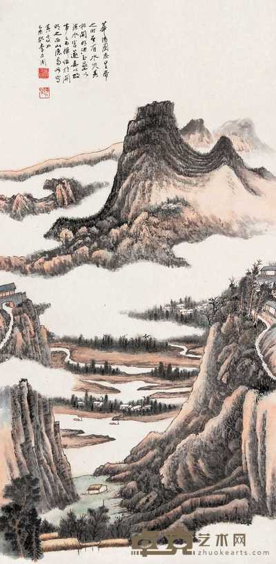 李文渊 华阳图 立轴 95×46cm